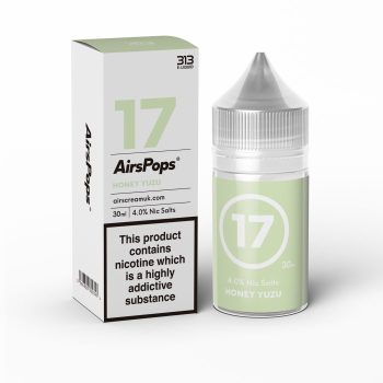The Tobacco Shop in Hartenbos, GreatBrak & Oudtshoorn AirsPops 4% N/SALT "17" HONEY YUZU AirsPops AL17 Pack Size: 5x 30ml Pod Device Liquid AirsPops 4% N/SALT